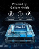 Anker Powerport Atom III 63W Slim - Black Fabric [D] - موزع شحن انكر - 4 فتحات للشحن - قوة 63 واط - 2 منفذين تايب سي - 2 منفذين للشحن الذكي - كفالة 18ش شهر