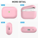 Ahastyle Silicone Case With Strap - Apple AirPods Pro 2/3 - Pink - كفر حماية مع ستراب - سماعة ابل ايربودز برو 3/2