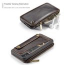 CaseMe 011 - Brown - كفر ومسكة ومحفظة للبطاقات والنقود