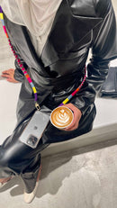 Happy-Nes - The Original Adjustable Phone Strap - Plum Adjustable Strap - With or Without Case - خيط علاقة - صناعة يدوية تركية - يمكنكم اختيار مع كفر او بدون كفر فقط خيط علاقة