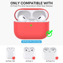 Ahastyle Silicone Case With Strap - Apple AirPods Pro 2/3 - Red - كفر حماية مع ستراب - سماعة ابل ايربودز برو 3/2