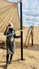 Light Green Leather Case with Grip, Card Slot and Strap Lanyard - كفر جلد مع مسكة ومحفظة للبطاقات والنقود وخيط سلسة علاقة