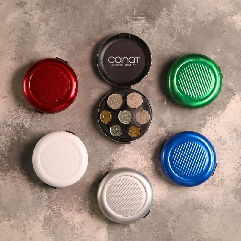 Coinat Aluminum Wallet - Blue - ازرق - كوينات محفظة القطع النقدية