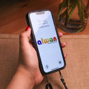 Leather Black Case with Back Card Slot and Strap - كفر جلد مع محفظة للبطاقات مع خيط علاقة