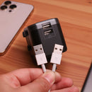 Porodo Universal Travel Charger - شاحن حائط دولي - لجميع دول العالم - منفذين للشحن الذكي والسريع - كفالة 24 شهر