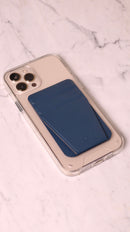 Uniq Lyft Magnetic Phone Stand & Card Holder - Dark Blue - مسكة وستاند جانبي ورأسي ومحفظة للبطاقات - يونيك