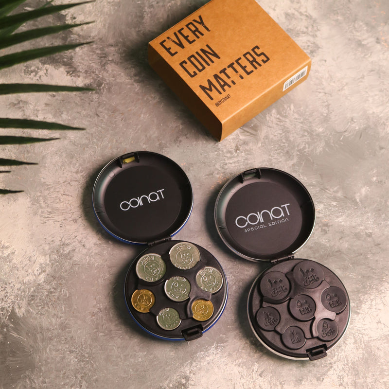 Coinat Aluminum Wallet - Silver - سلفر - كوينات محفظة القطع النقدية