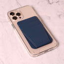 Uniq Lyft Magnetic Phone Stand & Card Holder - Dark Blue - مسكة وستاند جانبي ورأسي ومحفظة للبطاقات - يونيك