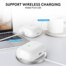 Ahastyle Silicone Case With Strap - Apple AirPods Pro 2/3 - White - كفر حماية مع ستراب - سماعة ابل ايربودز برو 3/2