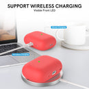 Ahastyle Silicone Case With Strap - Apple AirPods Pro 2/3 - Red - كفر حماية مع ستراب - سماعة ابل ايربودز برو 3/2