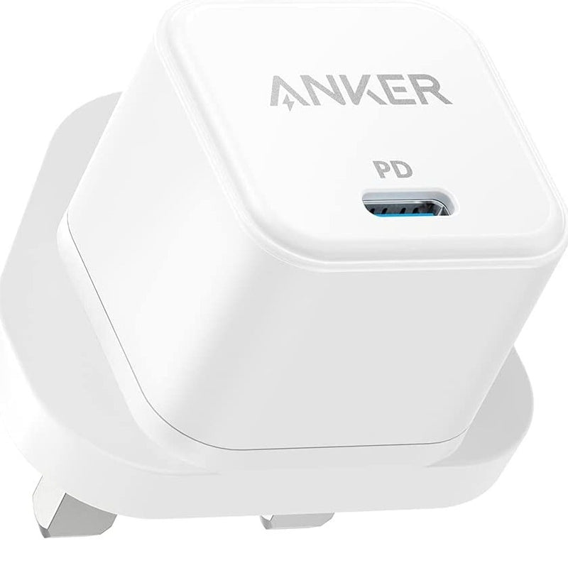 Anker PowerPort III 20W Cube - White شاحن حائط تايب سي - انكر - قوة 20 واط - كفالة 18 شهر