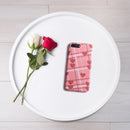 Pink with Dark Pink Hearts