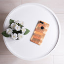 Brown Crocodile Grid Leather Case