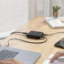Anker Powerport Atom III 63W Slim - Black Fabric [D] - موزع شحن انكر - 4 فتحات للشحن - قوة 63 واط - 2 منفذين تايب سي - 2 منفذين للشحن الذكي - كفالة 18ش شهر