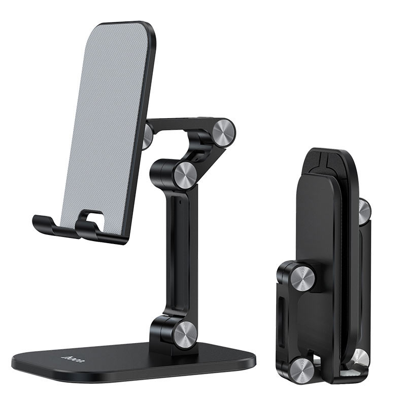 Yesido C104 Foldable Aluminum Adjustable Mobiles and iPad Stand - ستاند مكتبي - عالي الجودة - متعدد الاوضاع - لجميع انواع الاجهزة