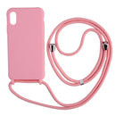 Pink Lanyard Strap Case - كفر مع خيط علاقة