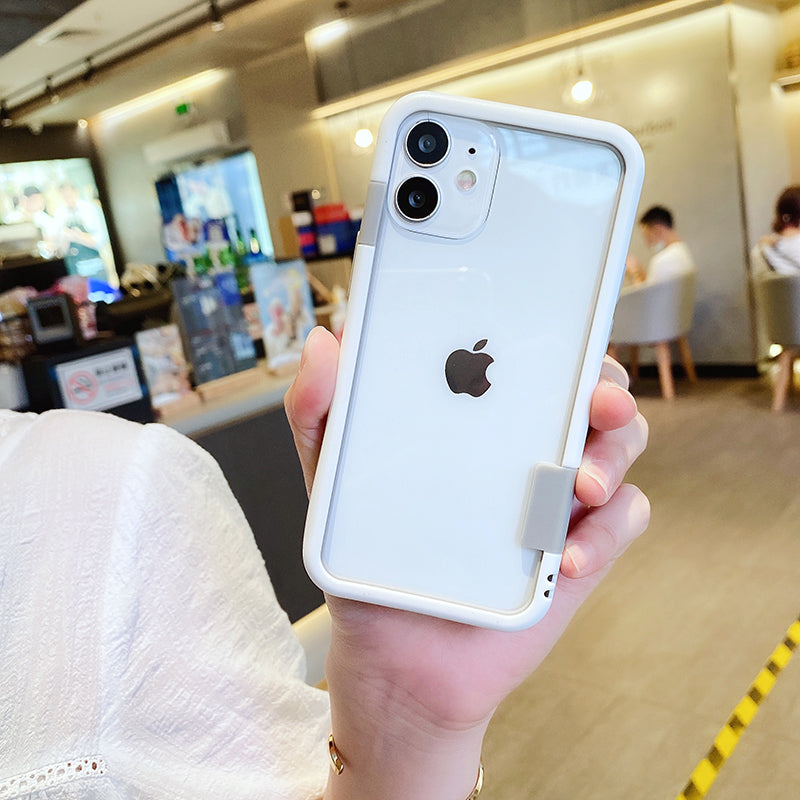 All White Bumper Silicone Case - كفر اطار لجميع اطراف الجهاز