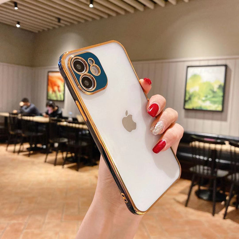 Dark Green Frame Case with Camera Lens Protection