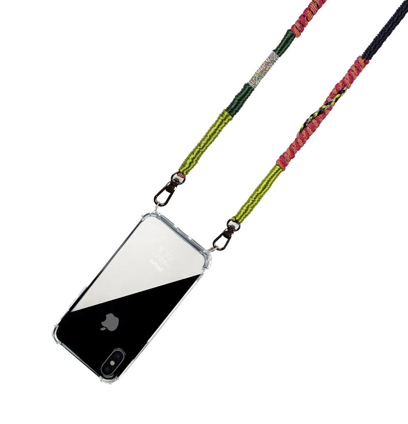 Happy-Nes - Trendy Standard Size Phone Straps - Rain Forest Strap - With or Without Case - خيط علاقة - صناعة يدوية تركية - يمكنكم اختيار مع كفر او بدون كفر فقط خيط علاقة
