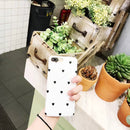 White Small Black Hearts Case