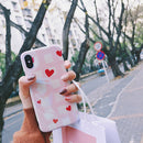 Pink Red Square Hearts Case