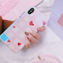 Pink Red Square Hearts Case