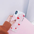 Pink Red Square Hearts Case