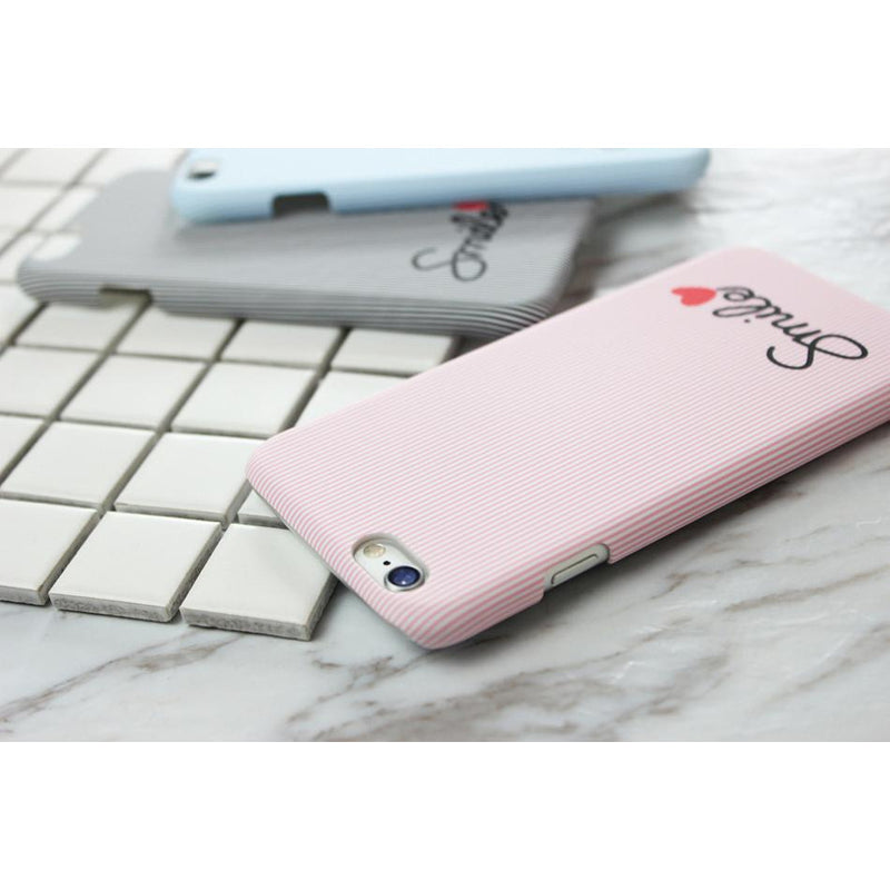 Smile Case with Hearts - Pink