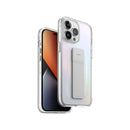 Uniq Hybrid Heldro Mount Series - Iridescent - iPhone 14/14 Plus/14 Pro/14 Pro MAX كفر حماية عالية مع مغناطيس للسيارة ومسكة شريطة وخيط علاقة - يونيك
