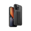 Uniq Hybrid Heldro Mount Series - Vapour Smoke -iPhone 14/14 Plus/14 Pro/14 Pro MAX - كفر حماية عالية مع مغناطيس للسيارة ومسكة شريطة وخيط علاقة - يونيك