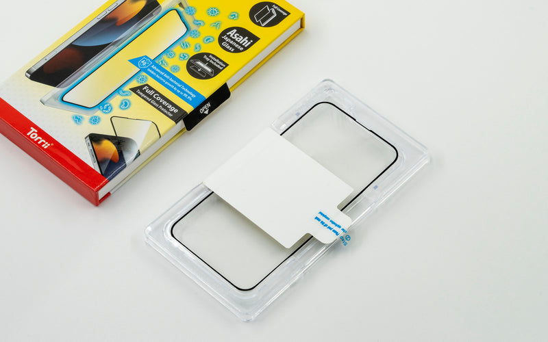 Torrii BODYGLASS Screen Protector Anti-bacterial Coating for iPhone 16 Series - Full Coverage Black - Clear - حماية شاشة شفافة لجميع اطراف الجهاز - توري - مقاومة للخدش والبكتيريا