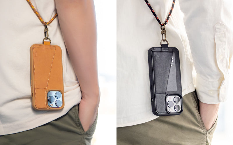 Torrii KOALA Case for - Black - كفر حماية عالية مع محفظة للبطاقات وخيط علاقة - توري