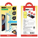 Torrii BODYGLASS Screen Protector Anti-bacterial Coating for iPhone 13/14/15 Series - Full Coverage Black - Clear - حماية شاشة شفافة لجميع اطراف الجهاز - توري - مقاومة للخدش والبكتيريا