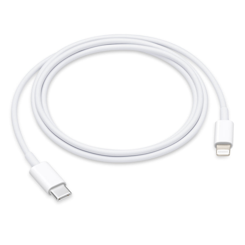 ⁨Apple USB-C to Lightning Cable (1M) - سلك شحن ايفون تايب سي - ابل الاصلي - طول 1 متر - كفالة 12 شهر