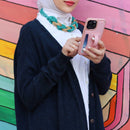 Pink Leather Case with Grip, Card Slot and Stand - كفر جلد مع مسكة ومحفظة للبطاقات وستاند جانبي