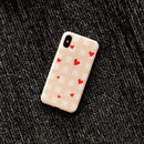 Pink Red Square Hearts Case