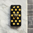 Black Smile Faces Case With Ring - كفر مع مسكة خاتم