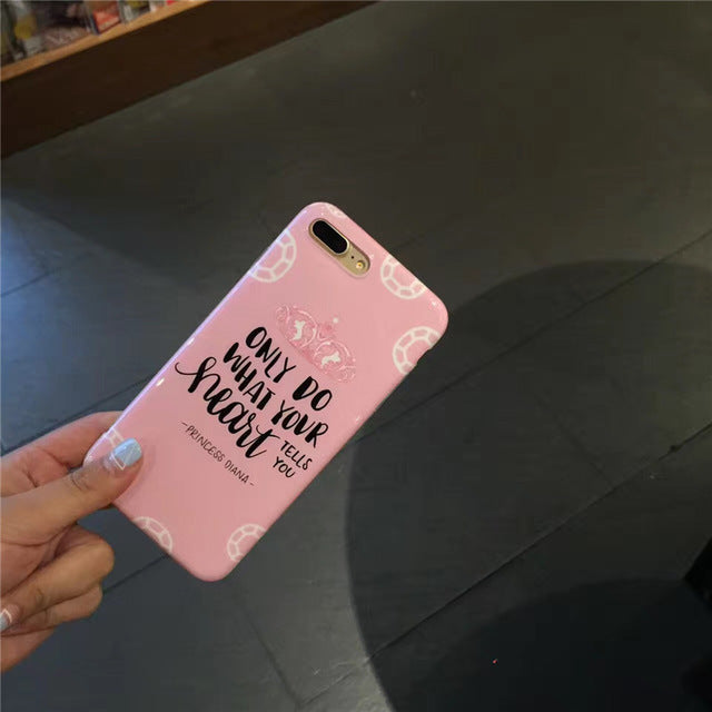 Only Do what your hearts Case - Pink