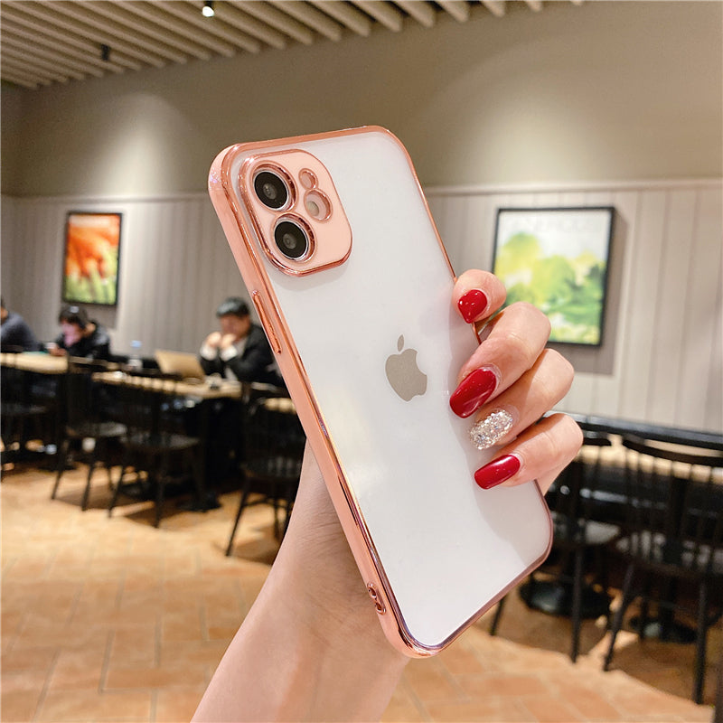 Pink Frame Case with Camera Lens Protection
