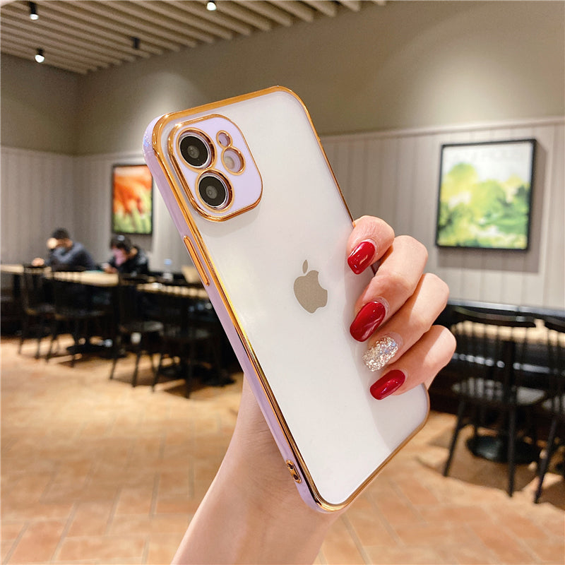 Purple Frame Case with Camera Lens Protection