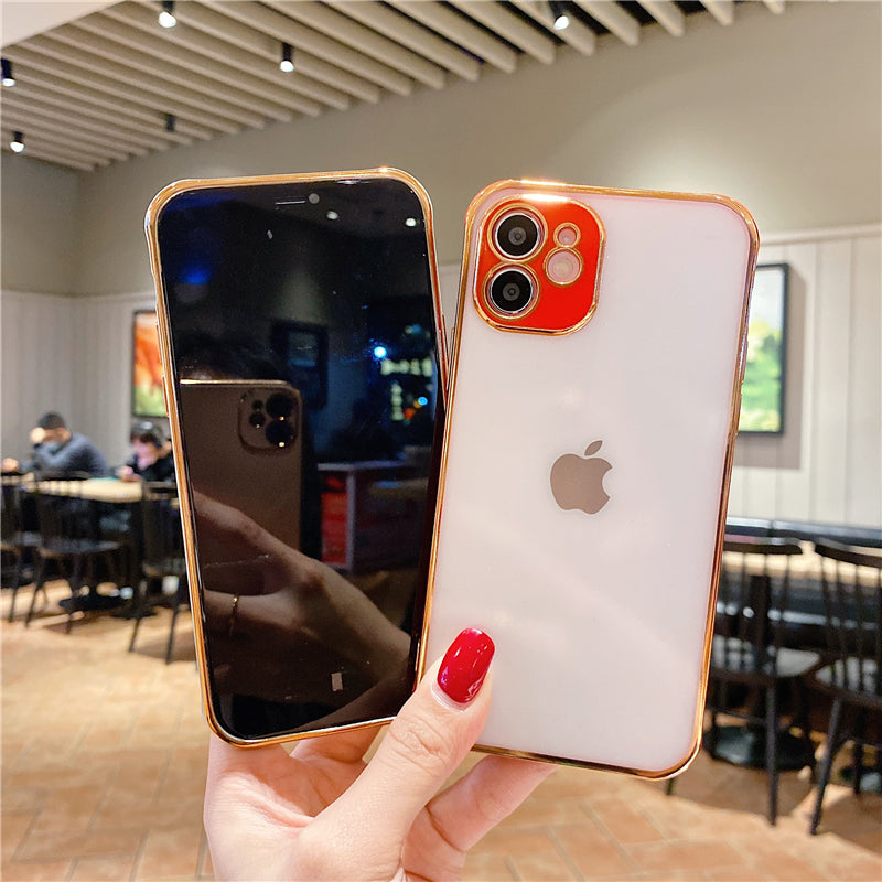 Red Frame Case with Camera Lens Protection