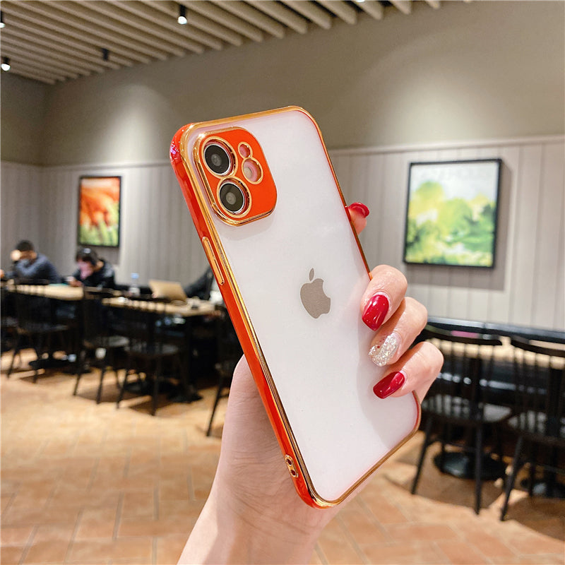 Red Frame Case with Camera Lens Protection