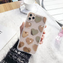 Gold Mirror Heart Case Love Symbol