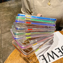 Orange and Green Button Clear Shockproof Case