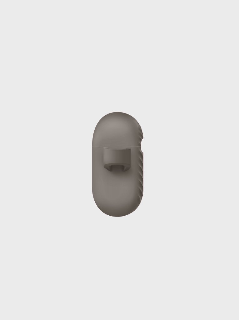 Uniq Vencer Silicone Hang Case - Airpods 3 - 2021 - DARK SAND (BEIGE) - كفر حماية - سماعة ابل ايربودز 3 - 2021 - مع ميدالية وخيط علاقة