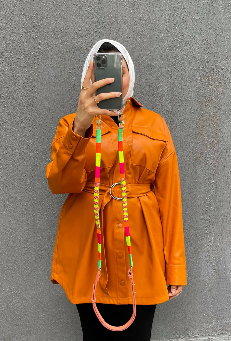 Happy-Nes - The Original Adjustable Phone Strap - Island Adjustable Strap - With or Without Case - خيط علاقة - صناعة يدوية تركية - يمكنكم اختيار مع كفر او بدون كفر فقط خيط علاقة