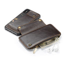 CaseMe 011 - Brown - كفر ومسكة ومحفظة للبطاقات والنقود