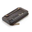 CaseMe 011 - Brown - كفر ومسكة ومحفظة للبطاقات والنقود