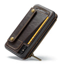 CaseMe 011 - Brown - كفر ومسكة ومحفظة للبطاقات والنقود