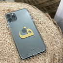 Clear Case with Arabic Alphabet Letter - كفر شفاف مع حرف من اختياركم - سيتم التواصل معكم لتحديد الحرف بعد الطلب